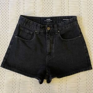 2/$15 🍦 Cotton:On High Rise Mom Shorts - A-Line - Dark Gray